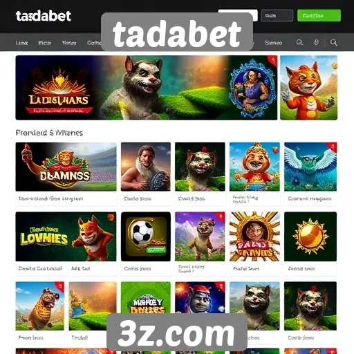 Variedade de jogos e opções de apostas no tadabet